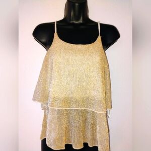It Girl Small Gold Layered Women's Top